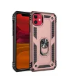 Apple İphone 11 Kılıf Sofya Yüzüklü Silikon Kapak - Rose