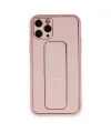 Apple İphone 11 Pro Kılıf Coco Deri Standlı Kapak - Pembe