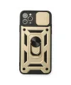 Apple İphone 11 Pro Kılıf Pars Lens Yüzüklü Silikon - Gold