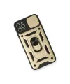 Apple İphone 11 Pro Kılıf Pars Lens Yüzüklü Silikon - Gold