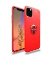 Apple İphone 11 Pro Kılıf Range Yüzüklü Silikon - Kırmızı