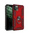 Apple iPhone 11 Pro Kılıf Sofya Yüzüklü Silikon Kapak - Kırmızı