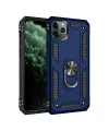 Apple İphone 11 Pro Kılıf Sofya Yüzüklü Silikon Kapak - Lacivert