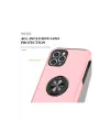 Apple iPhone 11 Pro Max Kılıf Elit Yüzüklü Kapak - Pembe