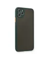Apple iPhone 11 Pro Max Kılıf Montreal Silikon Kapak - Yeşil