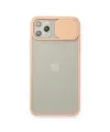 Apple İphone 11 Pro Max Kılıf Palm Buzlu Kamera Sürgülü Silikon - Pembe