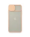 Apple İphone 11 Pro Max Kılıf Palm Buzlu Kamera Sürgülü Silikon - Pembe