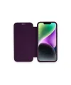 Apple İphone 12 Kılıf Dolpin Kapaklı - Derin Mor