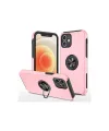 Apple İphone 12 Kılıf Elit Yüzüklü Kapak - Pembe