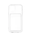Apple İphone 12 Kılıf Kart Şeffaf Silikon - Şeffaf