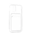 Apple İphone 12 Kılıf Kart Şeffaf Silikon - Şeffaf