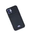 Apple İphone 12 Kılıf Kelvin Kartvizitli Silikon - Lacivert