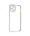 Apple İphone 12 Kılıf Miami Şeffaf Silikon - Lila