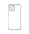 Apple iPhone 12 Kılıf Miami Şeffaf Silikon - Lila
