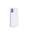 Apple iPhone 12 Kılıf Montreal Silikon Kapak - Mor