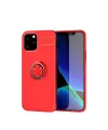 Apple İphone 12 Kılıf Range Yüzüklü Silikon - Kırmızı