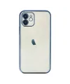 Apple İphone 12 Kılıf Razer Lensli Silikon - Lacivert