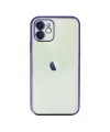 Apple İphone 12 Kılıf Razer Lensli Silikon - Mor