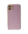 Apple iPhone 12 Kılıf Volet Silikon - Mor