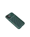Apple İphone 12 Mini Kılıf Auto Focus Karbon Kapak - Yeşil