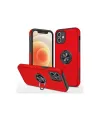 Apple İphone 12 Mini Kılıf Elit Yüzüklü Kapak - Kırmızı