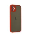 Apple iPhone 12 Mini Kılıf Montreal Silikon Kapak - Kırmızı