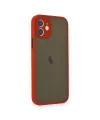 Apple İphone 12 Mini Kılıf Montreal Silikon Kapak - Kırmızı