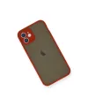 Apple İphone 12 Mini Kılıf Montreal Silikon Kapak - Kırmızı