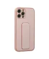 Apple İphone 12 Pro Kılıf Coco Deri Standlı Kapak - Pembe