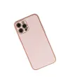 Apple İphone 12 Pro Kılıf Coco Karbon Silikon - Pembe