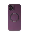 Apple iPhone 12 Pro Kılıf Jack Magneticsafe Lens Silikon - Mürdüm