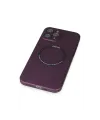 Apple iPhone 12 Pro Kılıf Jack Magneticsafe Lens Silikon - Mürdüm