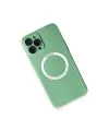 Apple iPhone 12 Pro Kılıf Jack Magneticsafe Lens Silikon - Yeşil