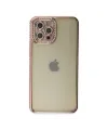 Apple İphone 12 Pro Kılıf Joke Taşlı Silikon - Pembe