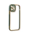 Apple İphone 12 Pro Kılıf Liva Lens Silikon - Yeşil