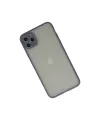 Apple İphone 12 Pro Kılıf Montreal Silikon Kapak - Gri