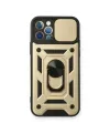 Apple İphone 12 Pro Kılıf Pars Lens Yüzüklü Silikon - Gold
