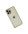 Apple İphone 12 Pro Kılıf Razer Lensli Silikon - Gold