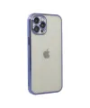 Apple İphone 12 Pro Kılıf Razer Lensli Silikon - Mor