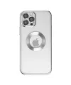 Apple iPhone 12 Pro Kılıf Slot Silikon - Gümüş