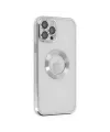 Apple İphone 12 Pro Kılıf Slot Silikon - Gümüş