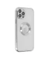Apple iPhone 12 Pro Kılıf Slot Silikon - Gümüş