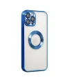 Apple iPhone 12 Pro Kılıf Slot Silikon - Mavi