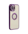 Apple iPhone 12 Pro Kılıf Slot Silikon - Mor