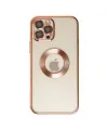 Apple İphone 12 Pro Kılıf Slot Silikon - Rose Gold