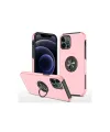 Apple İphone 12 Pro Max Kılıf Elit Yüzüklü Kapak - Pembe
