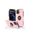 Apple iPhone 12 Pro Max Kılıf Elit Yüzüklü Kapak - Pembe