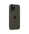 Apple İphone 12 Pro Max Kılıf Fly Lens Silikon - Siyah