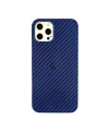 Apple İphone 12 Pro Max Kılıf Karbon Pp Silikon - Mavi