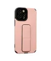 Apple İphone 12 Pro Max Kılıf Mega Standlı Silikon - Pudra